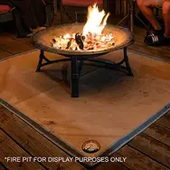 Fire Pit On Decking, Fire Pit Mat For Composite Deck